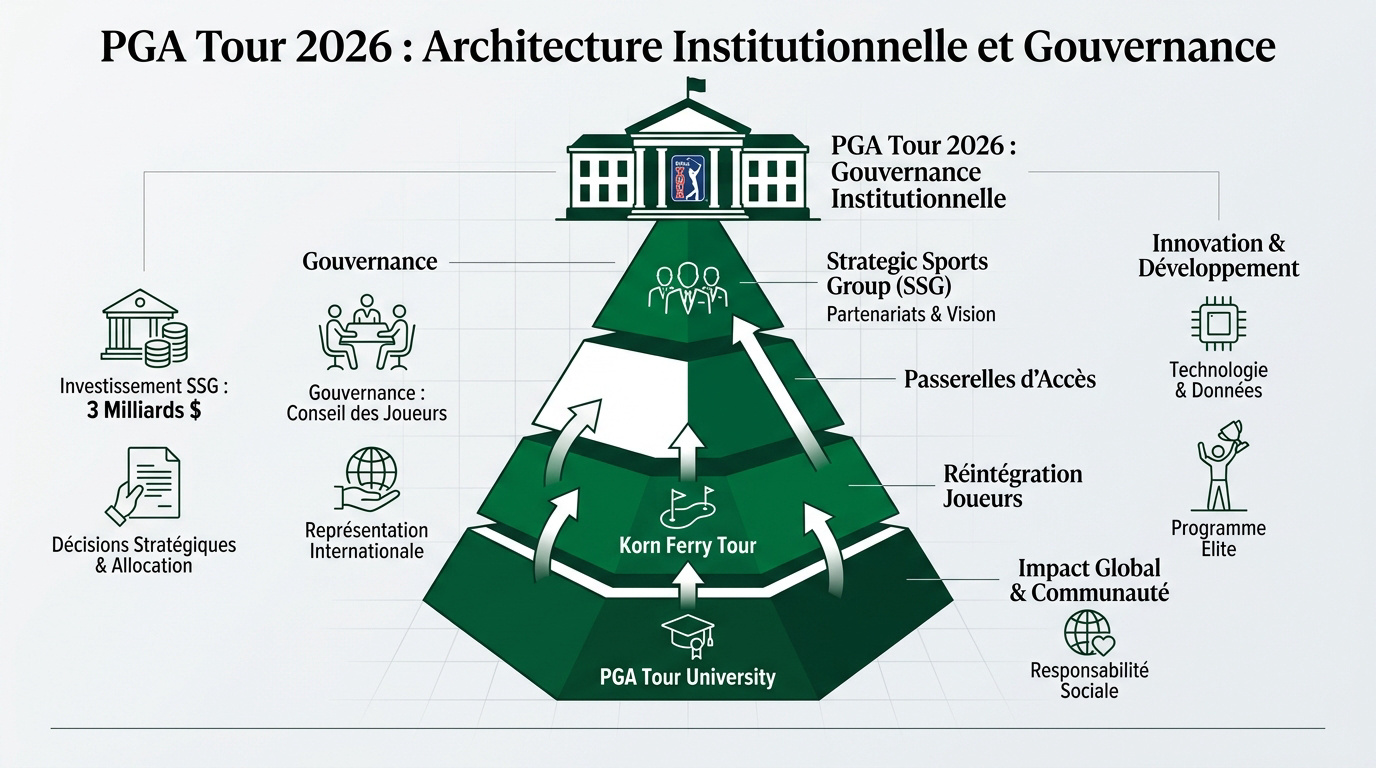 Architecture institutionnelle du PGA Tour 2026
