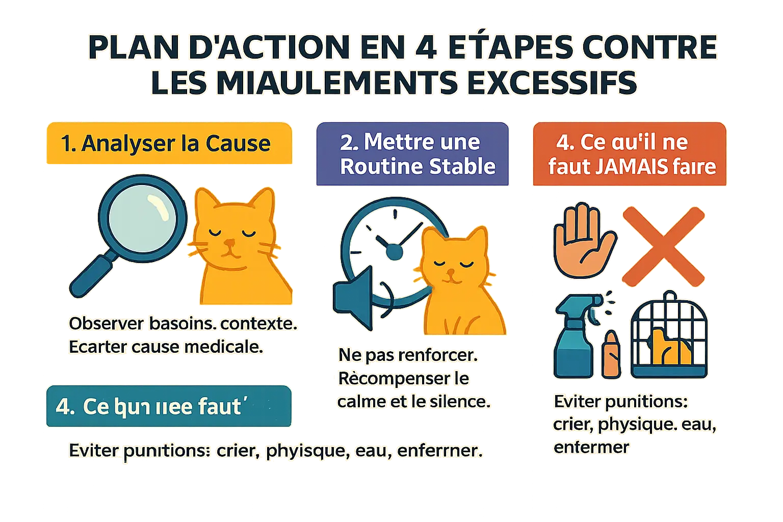 Chat qui miaule la nuit près d'une fenêtre