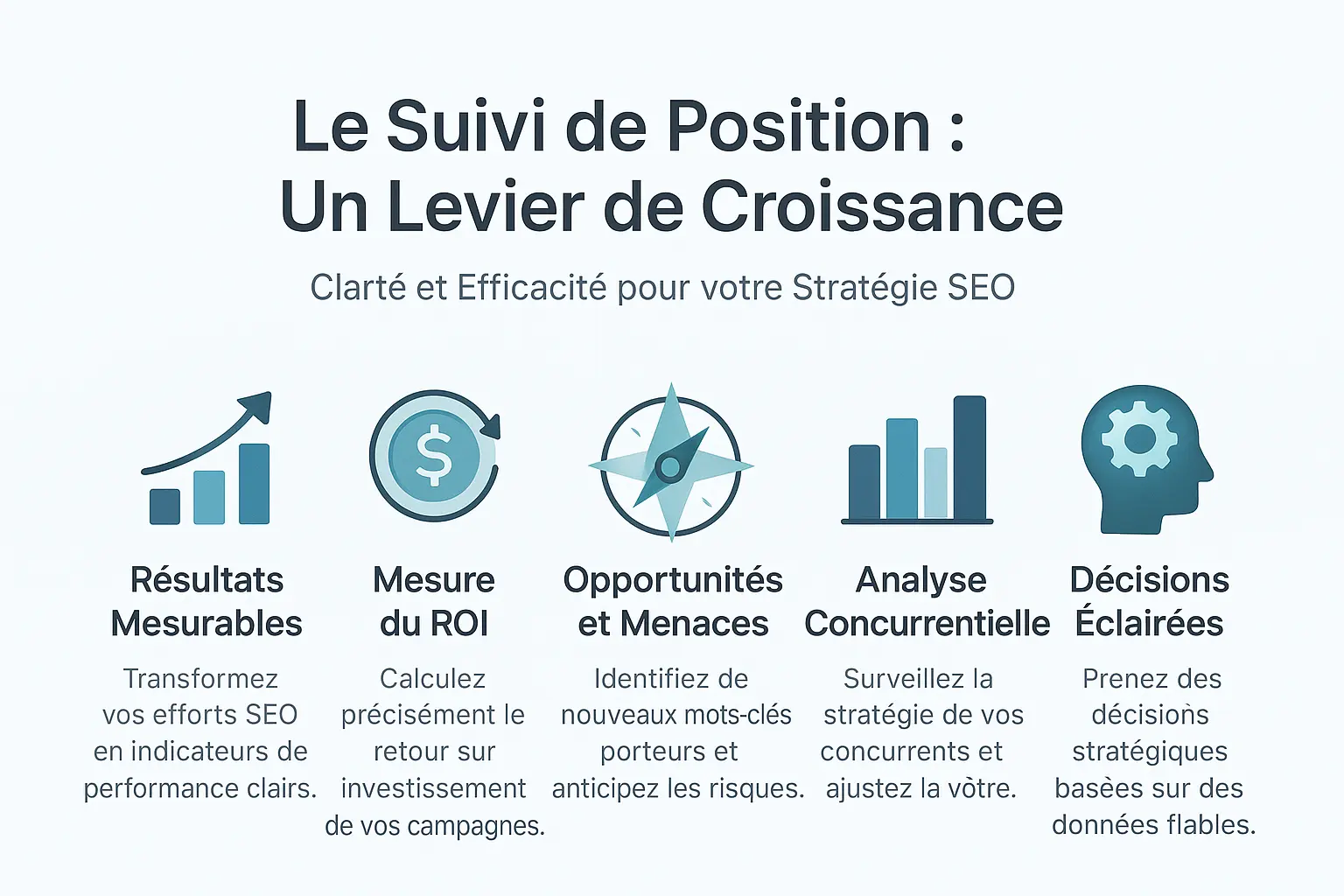 Illustration du suivi de position SEO en tant que levier de croissance