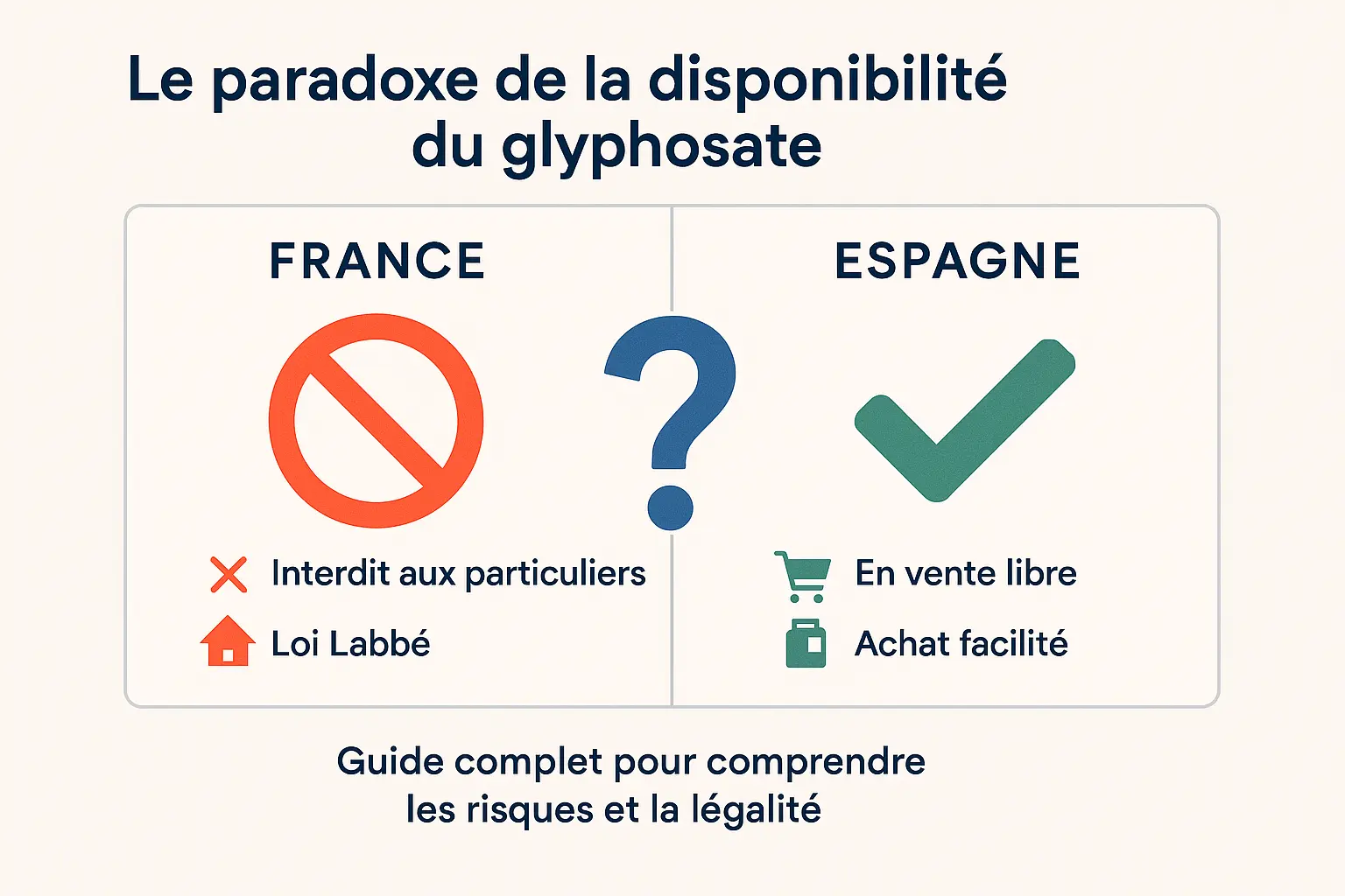 Paradoxe du glyphosate : France vs Espagne