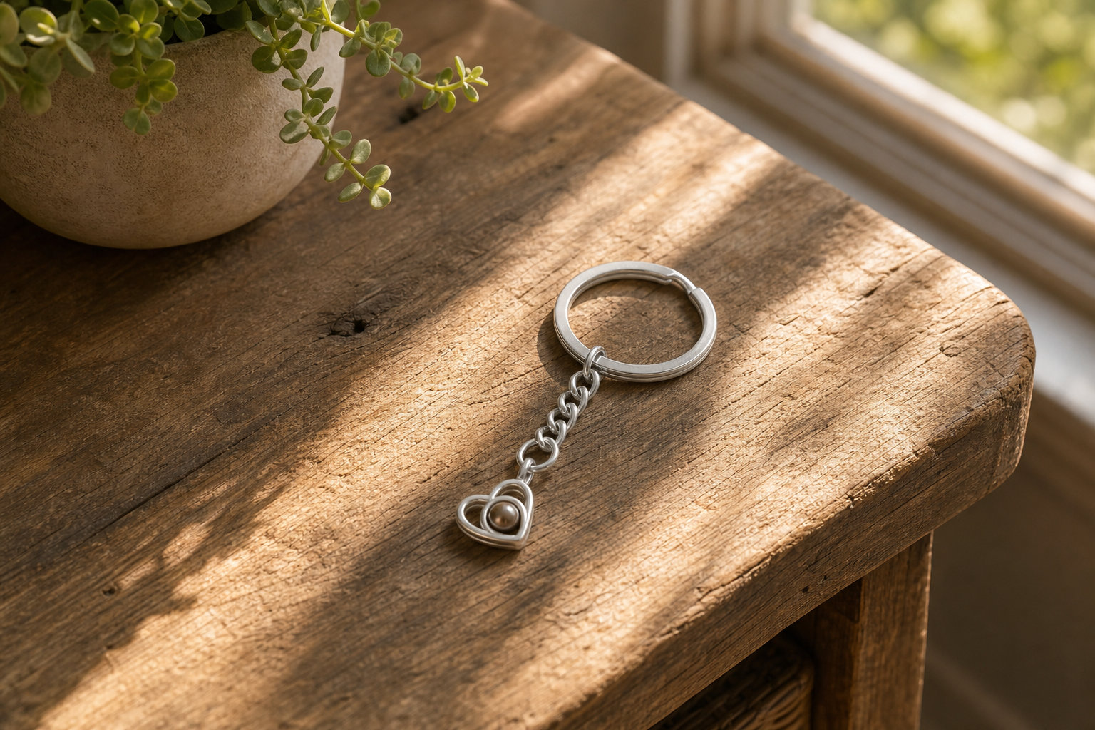Porte-clé cœur : la tendresse au bout des doigts