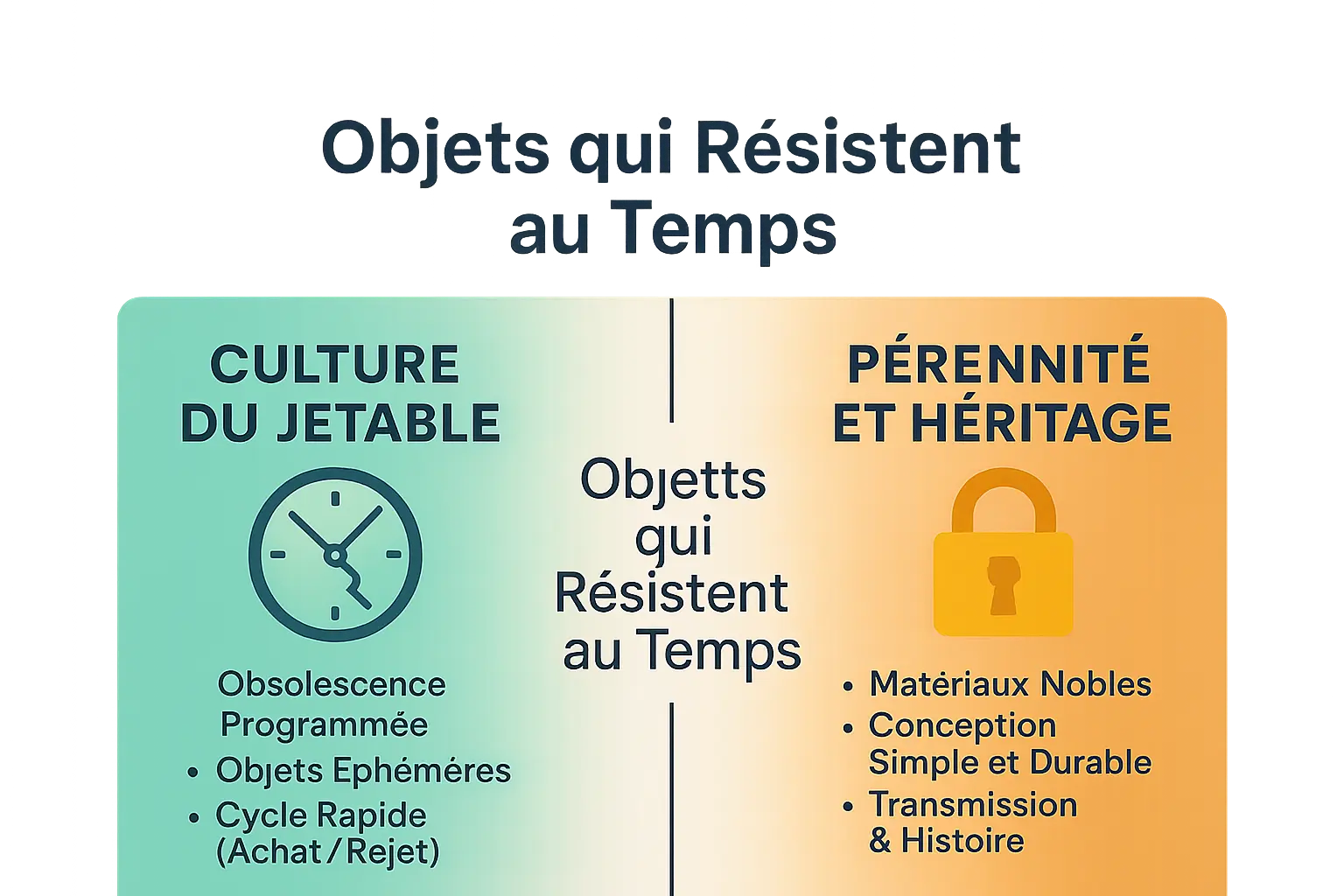 Comparaison entre objets jetables et durables