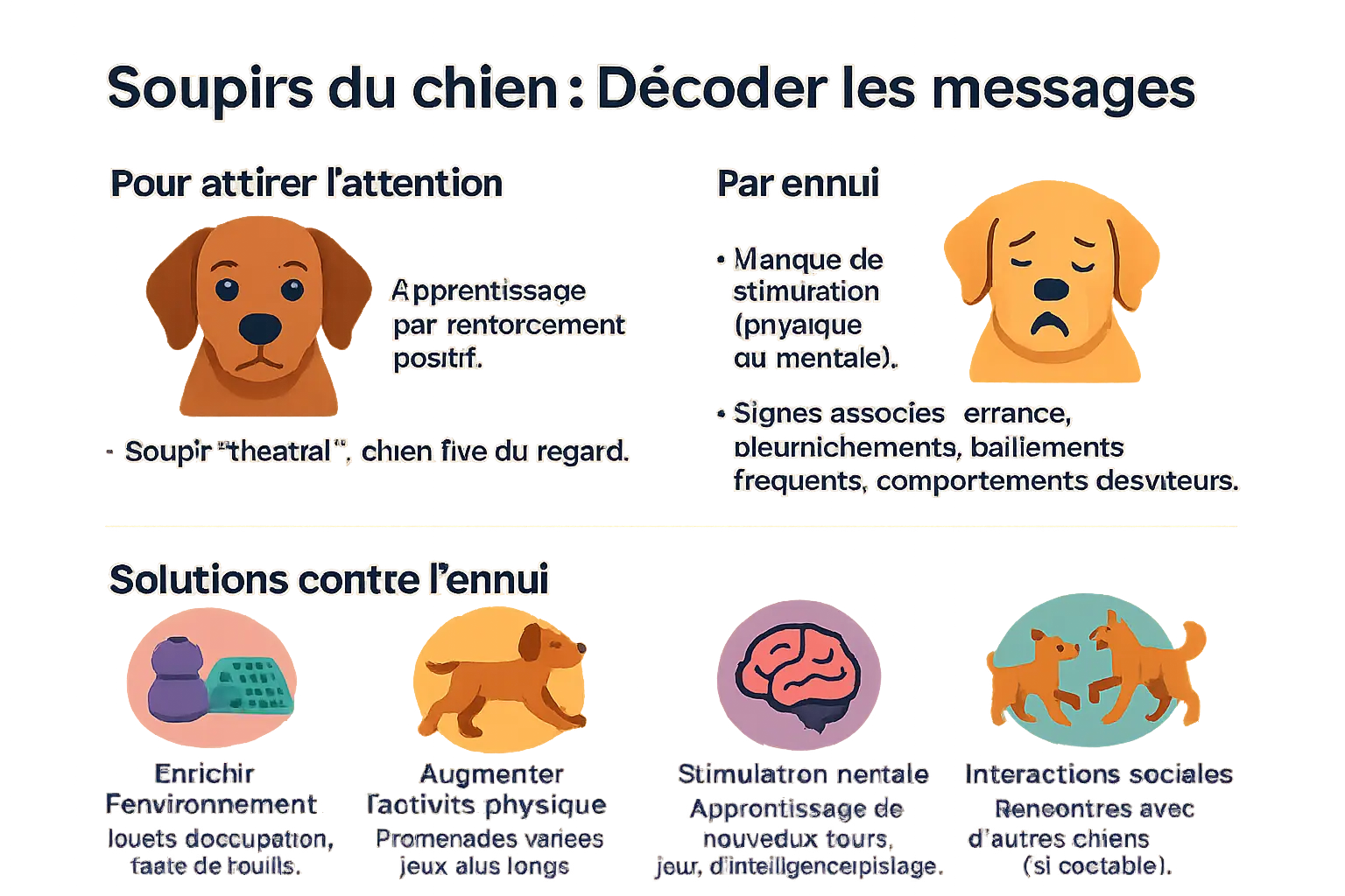 Chien soupirant sur un canapé