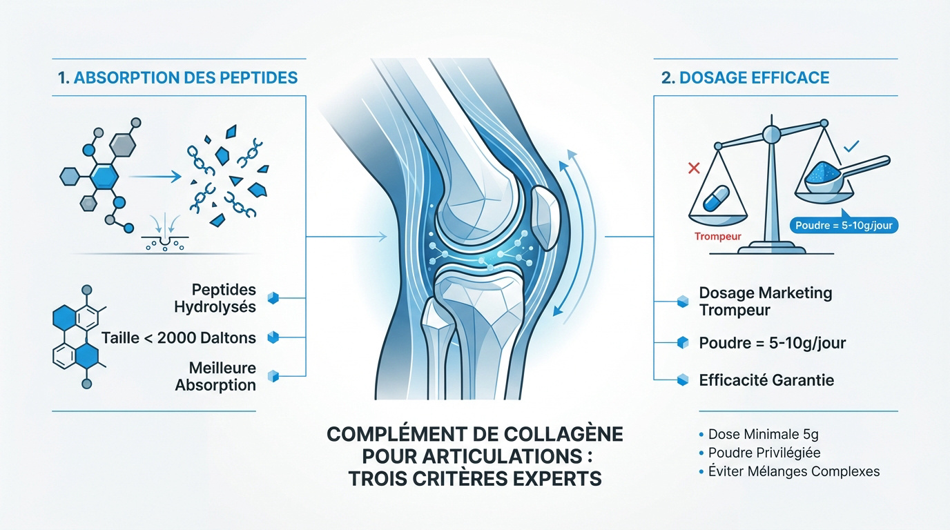 Critères de sélection pour un collagène efficace sur les articulations