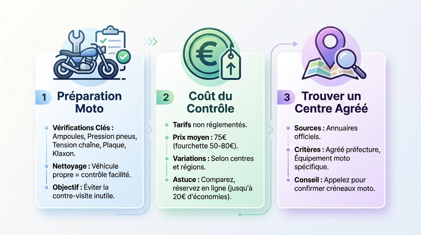 Préparation et budget pour votre contrôle technique moto