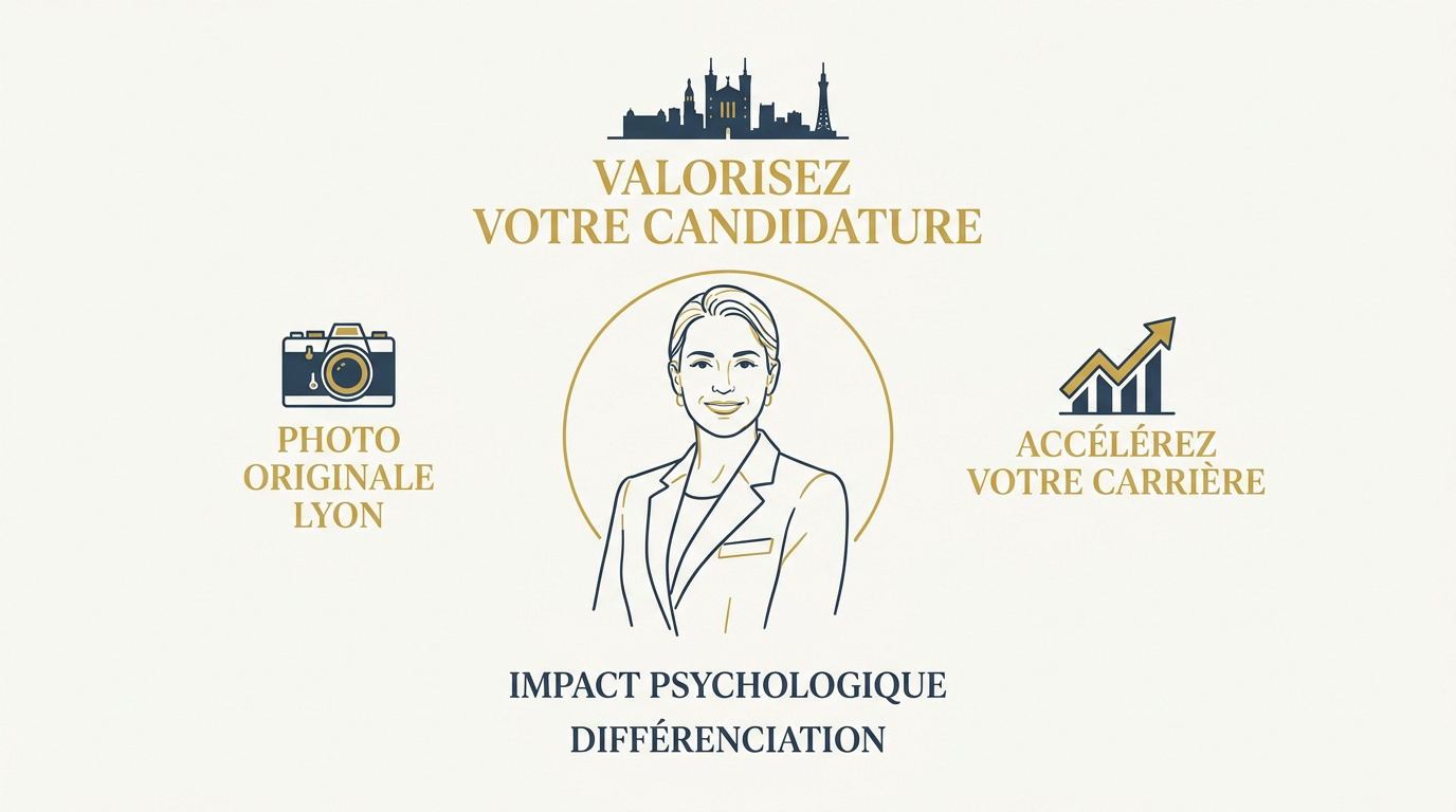 Portrait professionnel réalisé en studio à Lyon pour un CV original et percutant