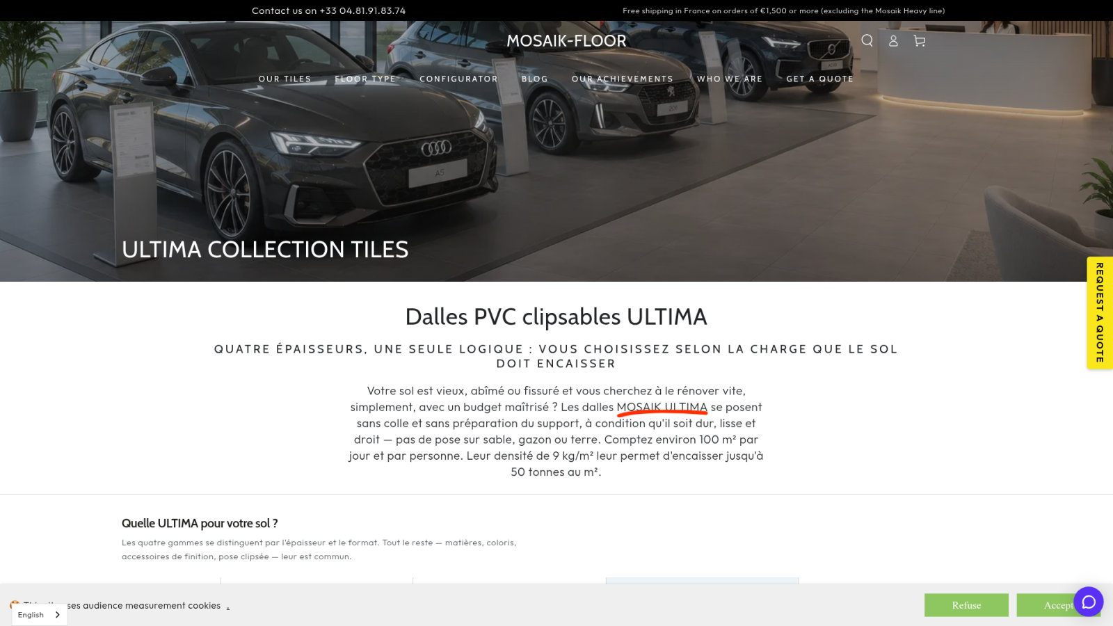 Sélection de dalles PVC adaptées à votre ancien sol