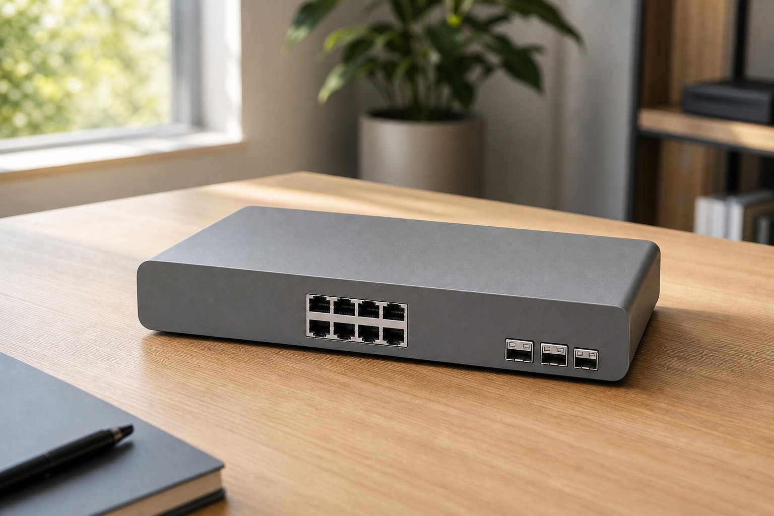 Switch manageable 8 ports PoE+ & discrétion efficace