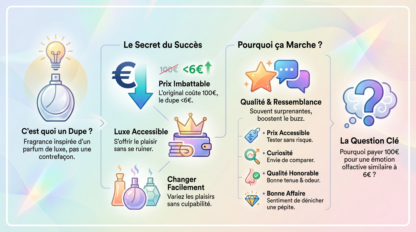 Rayon parfumerie Lidl présentant les dupes de parfums de luxe