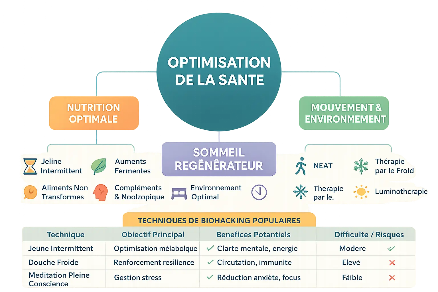 Biohacking : les piliers de l'optimisation de la santé