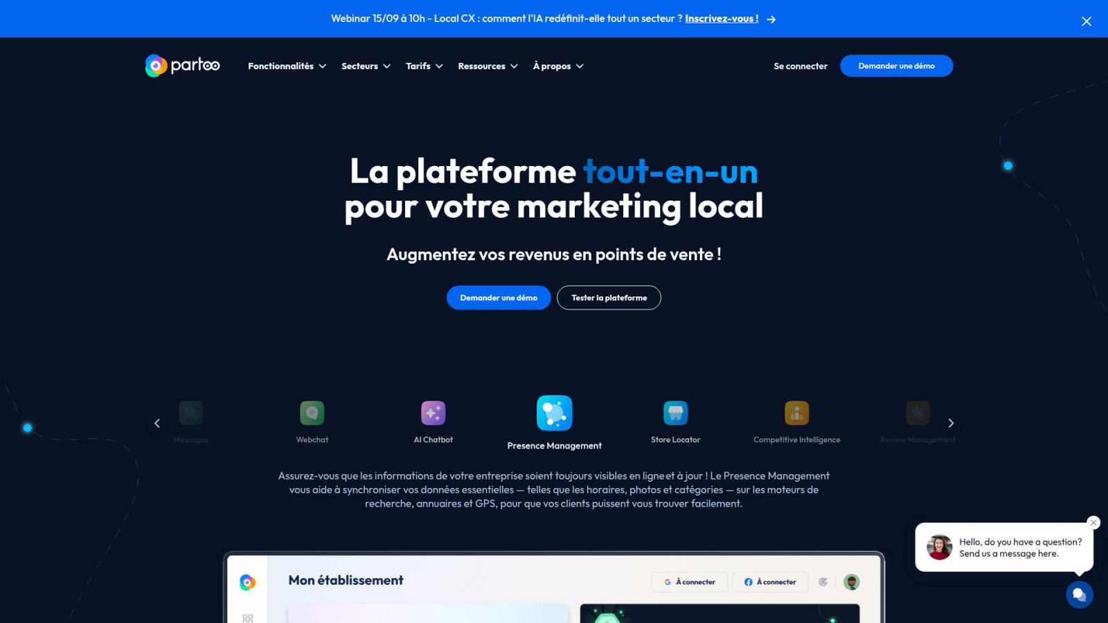Partoo pour la synchronisation et la cohérence NAP
