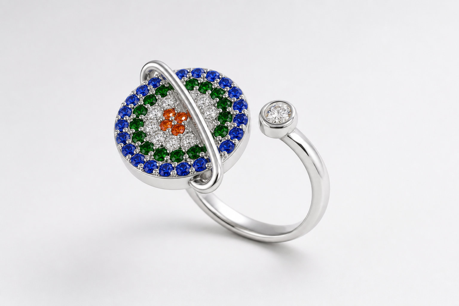 Bague anti-stress ajustable - galaxie : pour canaliser votre énergie