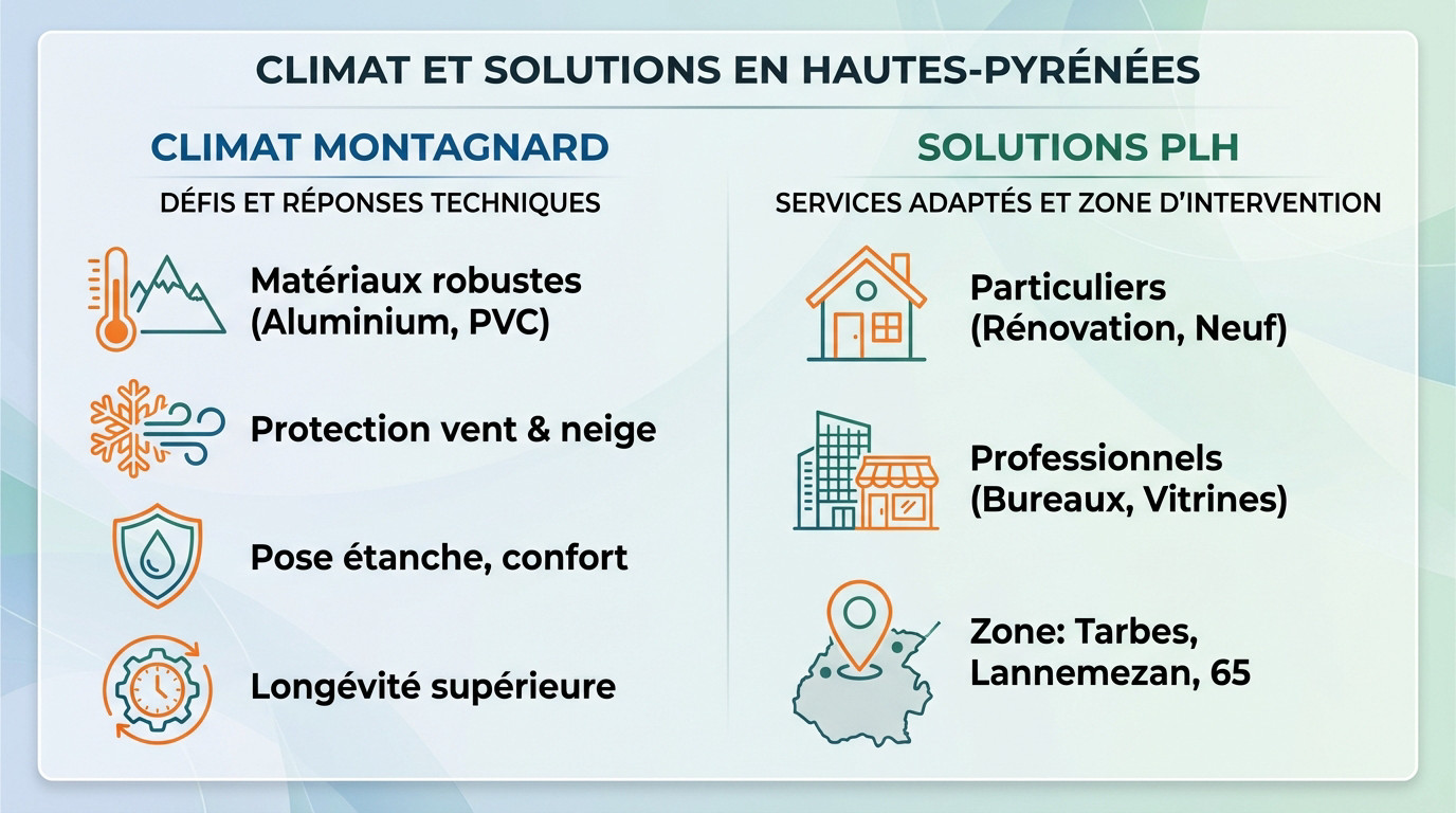 Menuiseries résistantes au climat de montagne en Hautes-Pyrénées