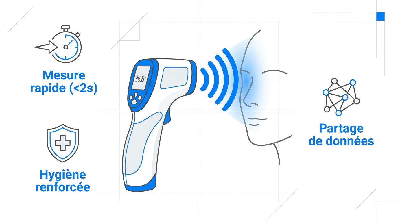 Thermomètre infrarouge : comment bien choisir Thermomètre infrarouge médical pour une mesure rapide et sans contact