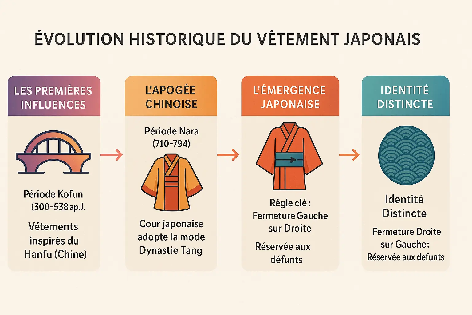 Évolution historique du vêtement japonais