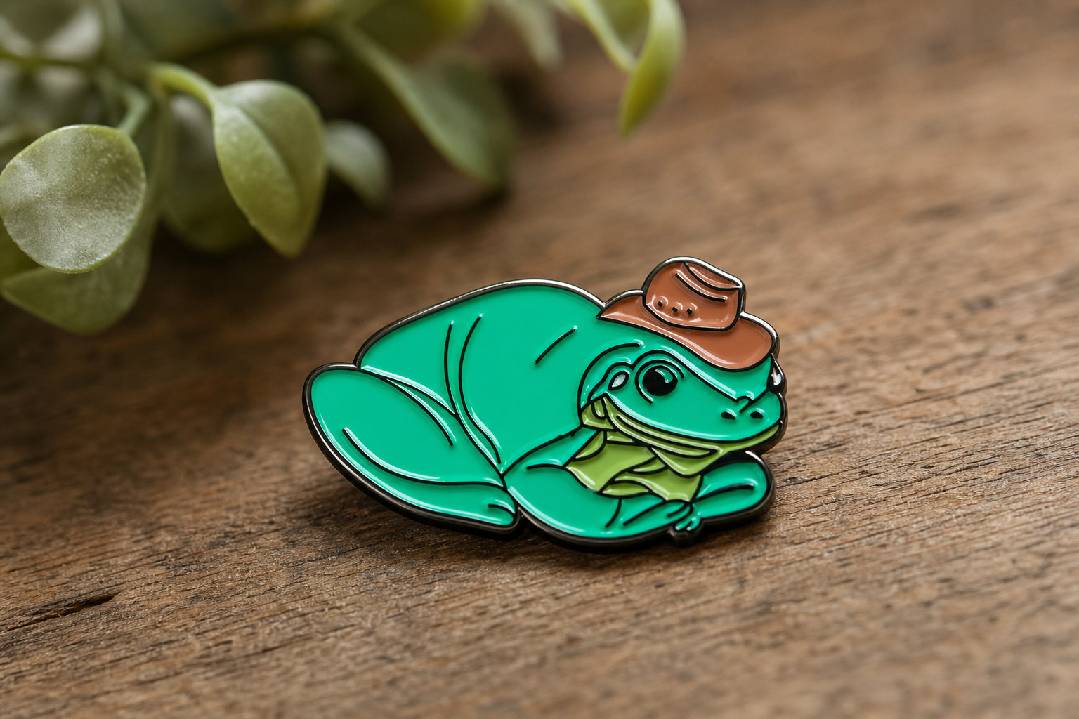 Giddy Up Slt Frog Pin for Sassy Style