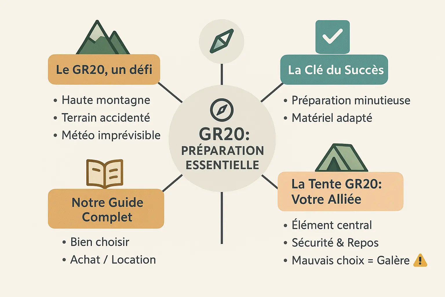 Préparation essentielle pour le GR20 en Corse