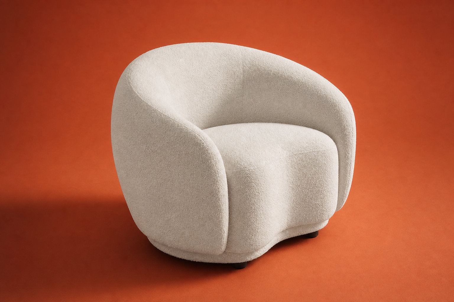 Fauteuil arrondi pivotant LAPIOTA : une icône sculpturale