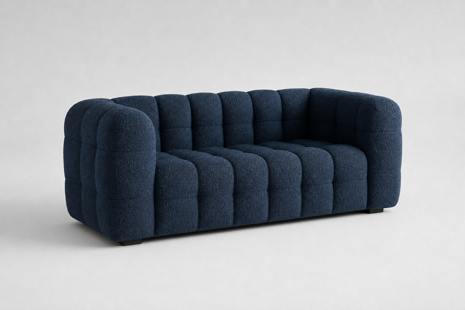 Canapé nuage LILO en bouclette bleu nuit