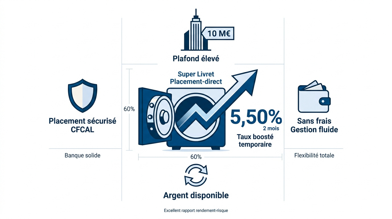 Offre promotionnelle Super Livret Placement-direct à 5,50 pour cent