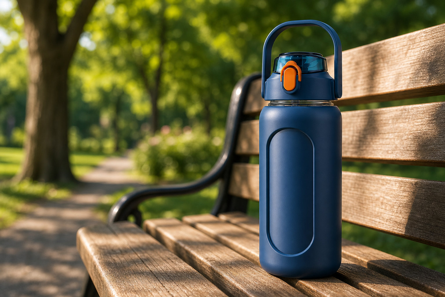 Gourde en verre 1L : la praticité de la poignée intégrée