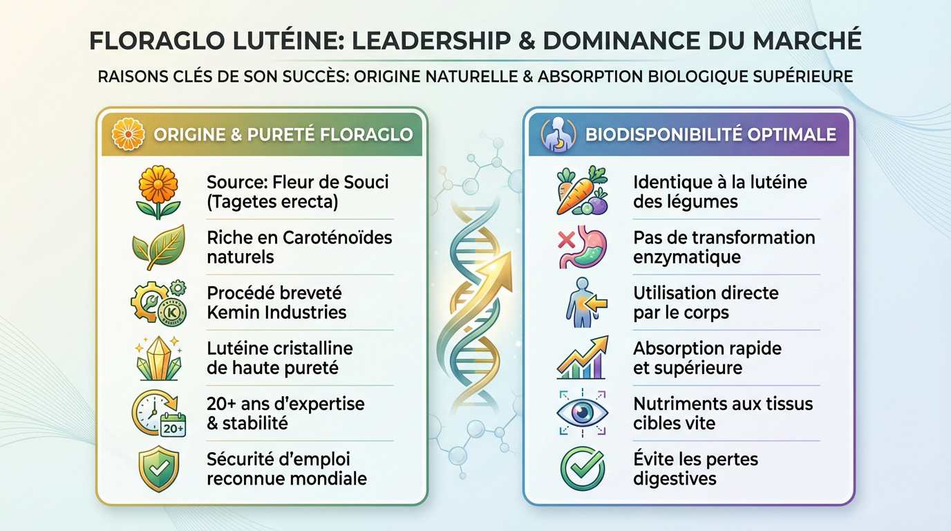 Leadership et domination du marché de la lutéine FloraGLO