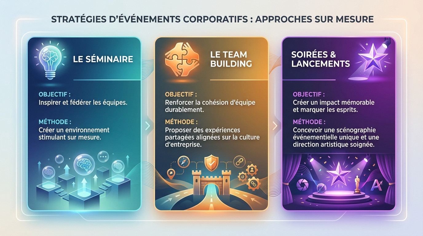 Stratégies d'organisation d'événements corporatifs sur mesure par une agence à Bordeaux