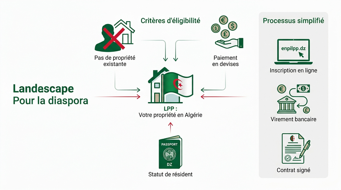 Immeubles modernes du programme LPP en Algérie pour la diaspora