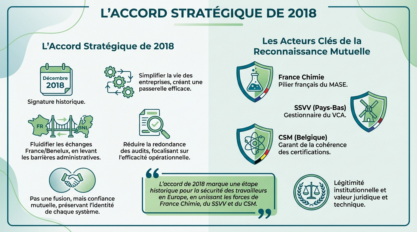 Signature de l'accord de reconnaissance mutuelle MASE VCA entre MASE National, SSVV et CSM