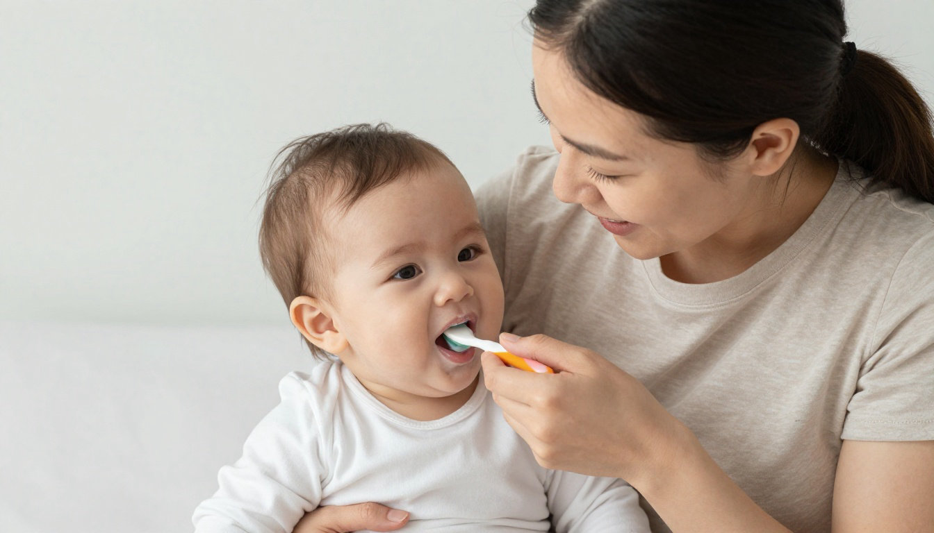 Réussir le premier brossage et protéger ses dents de lait