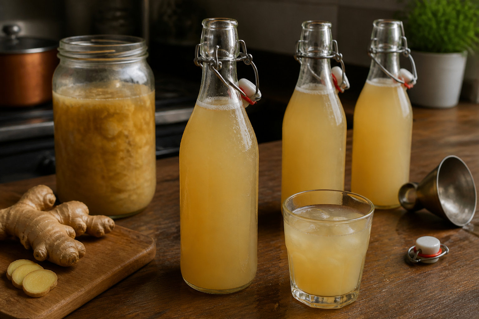 4. La ginger beer artisanale : le piquant du gingembre fermenté
