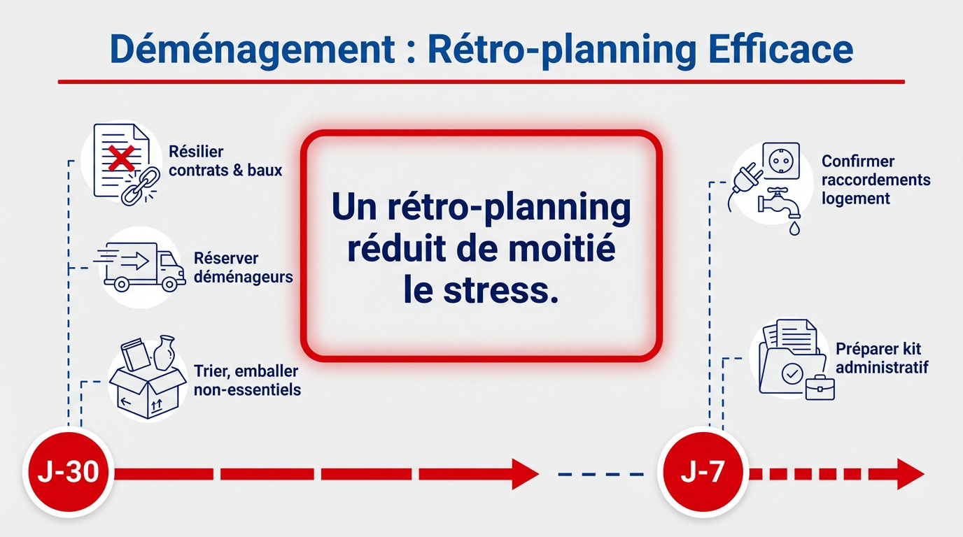 Planification organisée pour un changement d'adresse et un déménagement serein