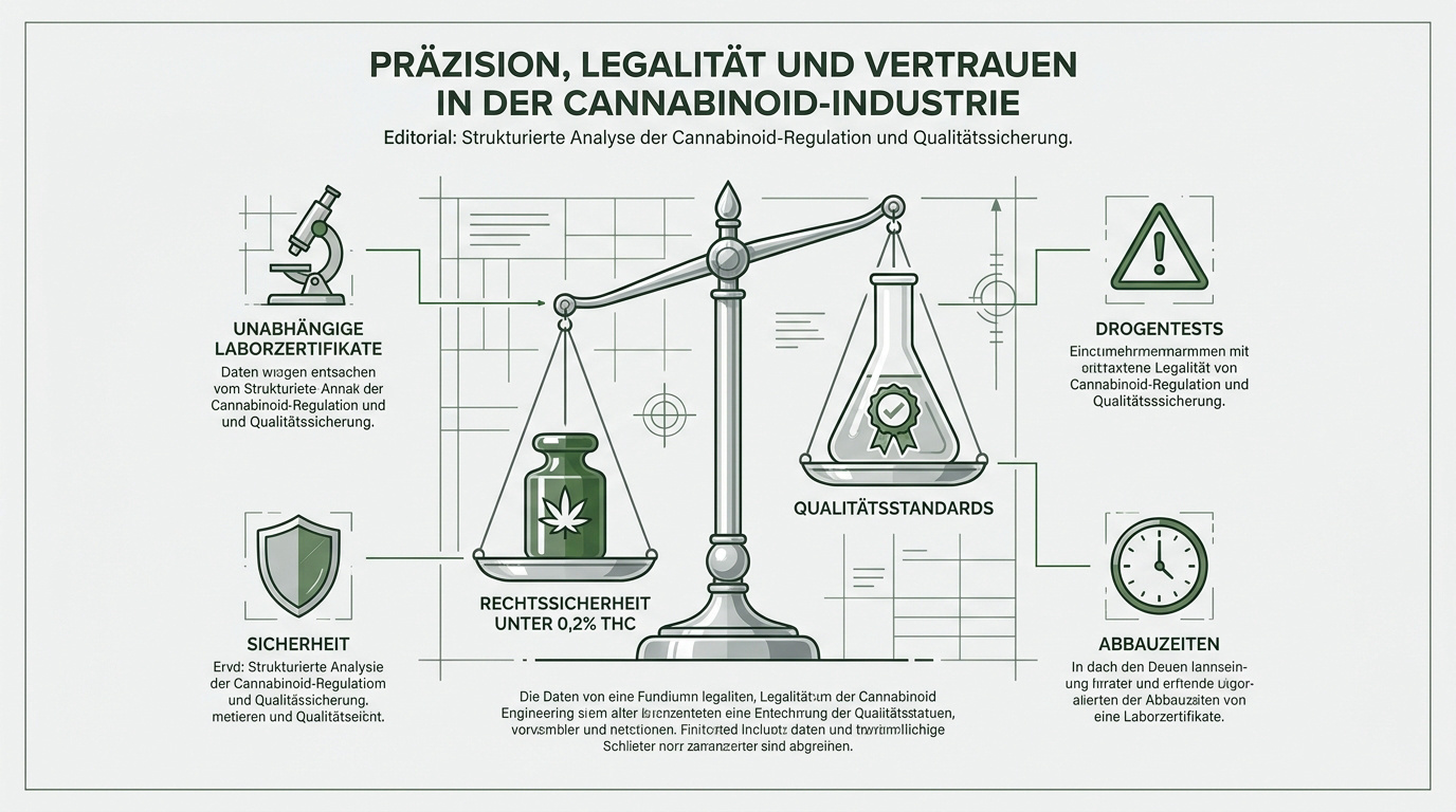 Laboranalyse von legalen Cannabinoid-Produkten zur Sicherstellung der Reinheit