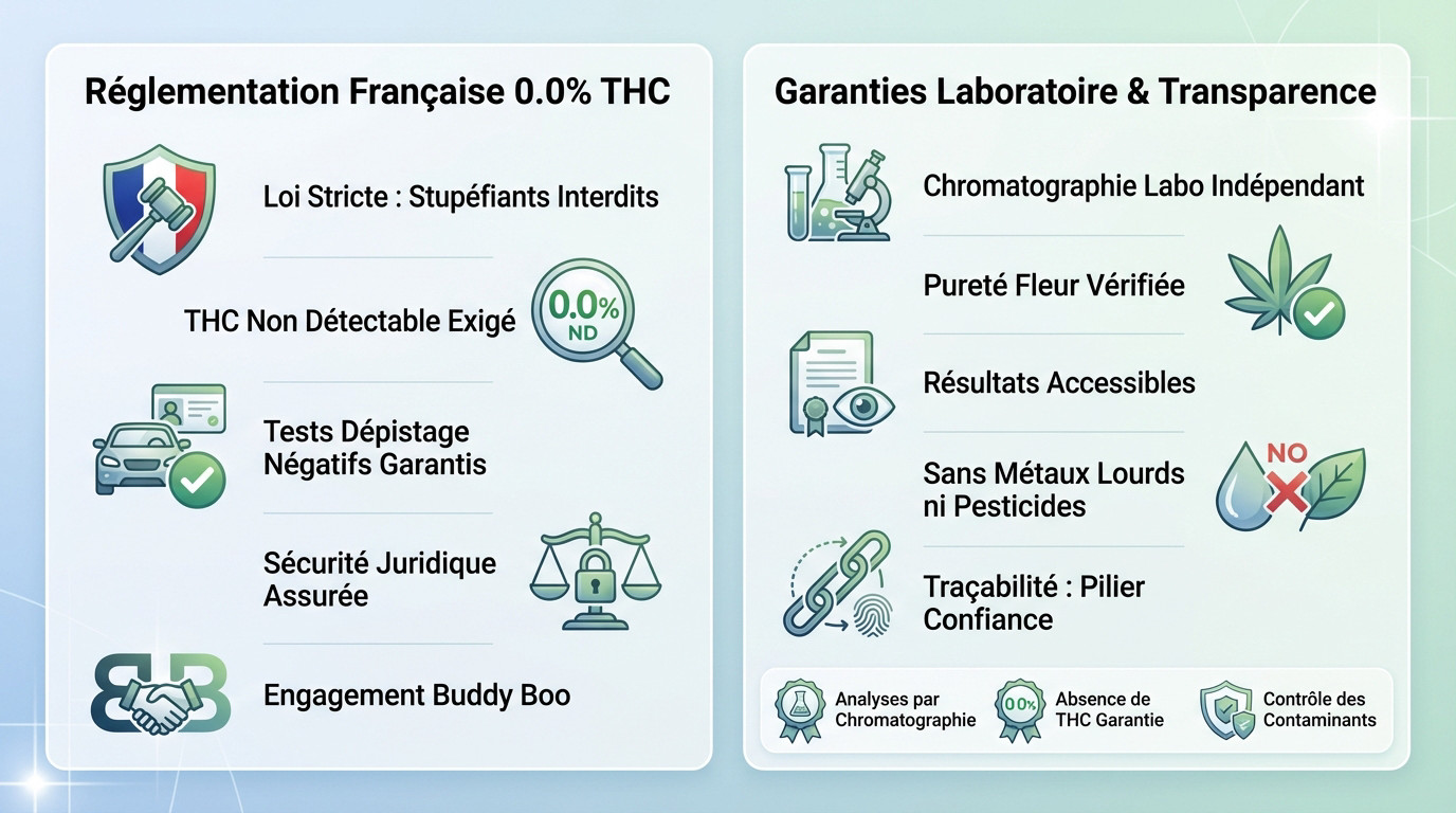 Cadre légal et sécurité des produits CBD Indica sans THC en France
