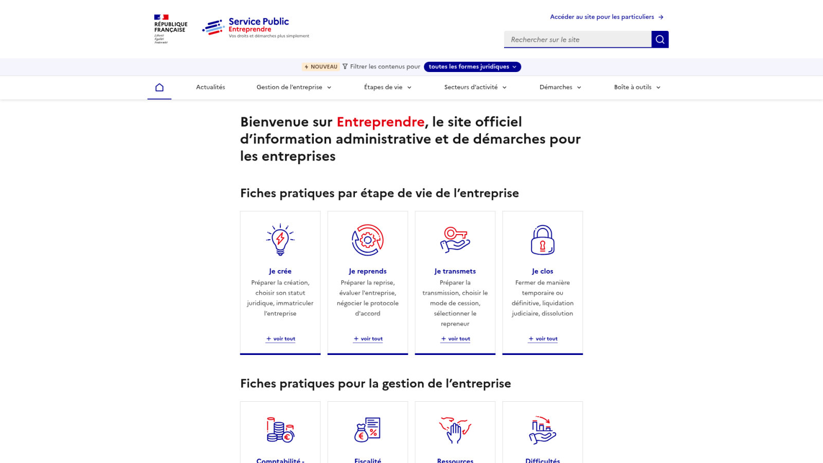 Démarches administratives et sélection du statut juridique