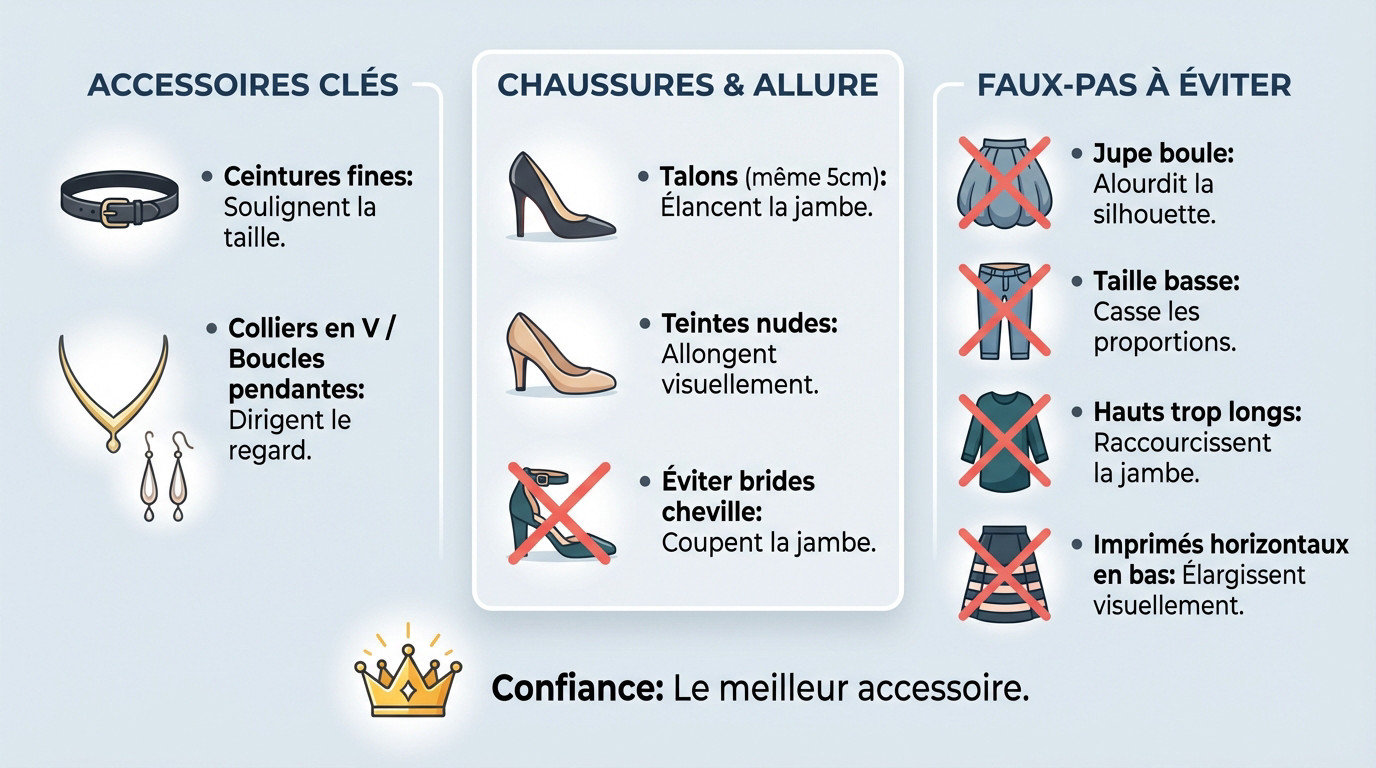 Guide de style chaussures et accessoires pour morphologie en sablier
