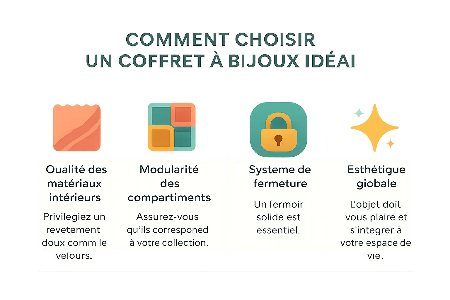 Guide pour choisir une boîte à bijoux