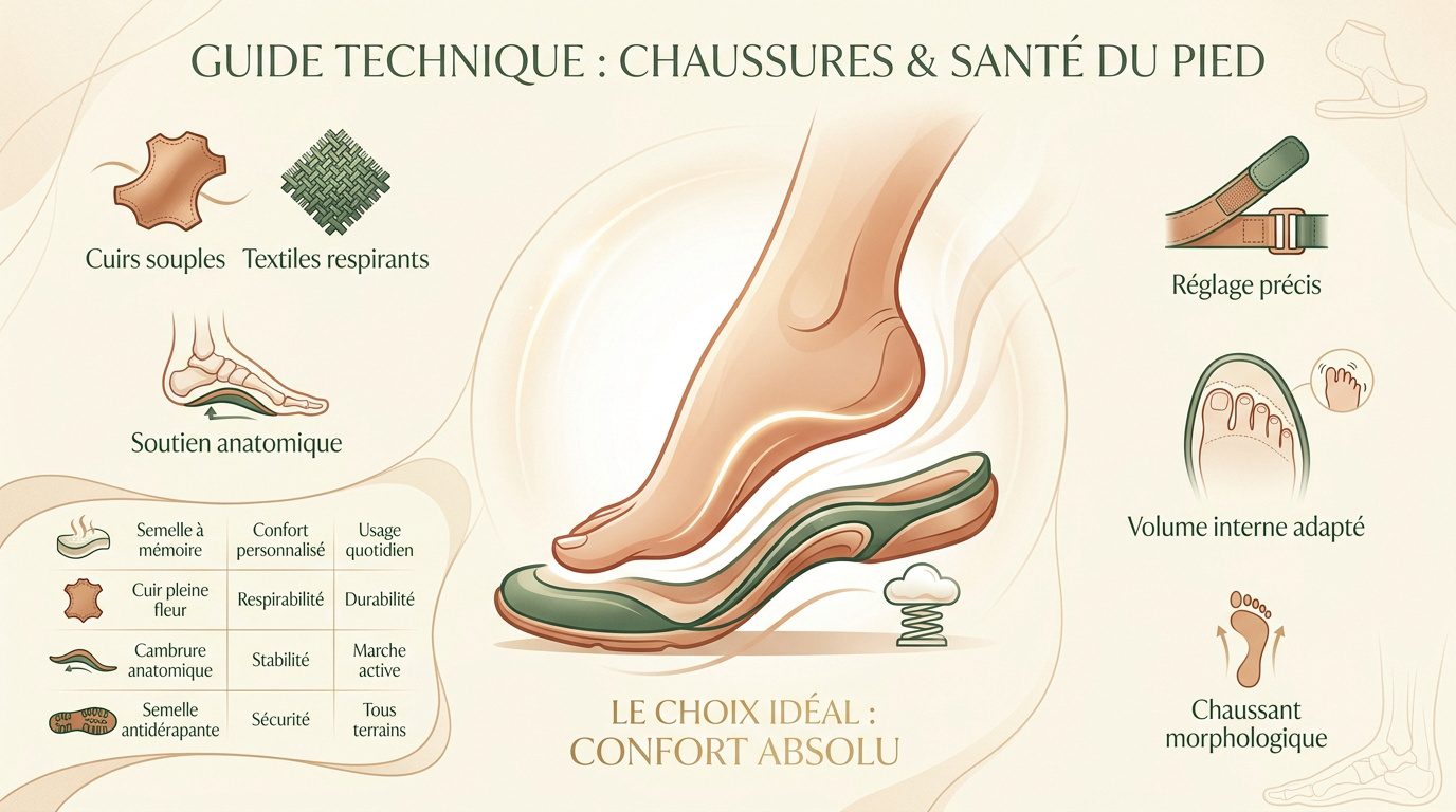 Guide technique pour choisir des sandales orthopédiques confortables