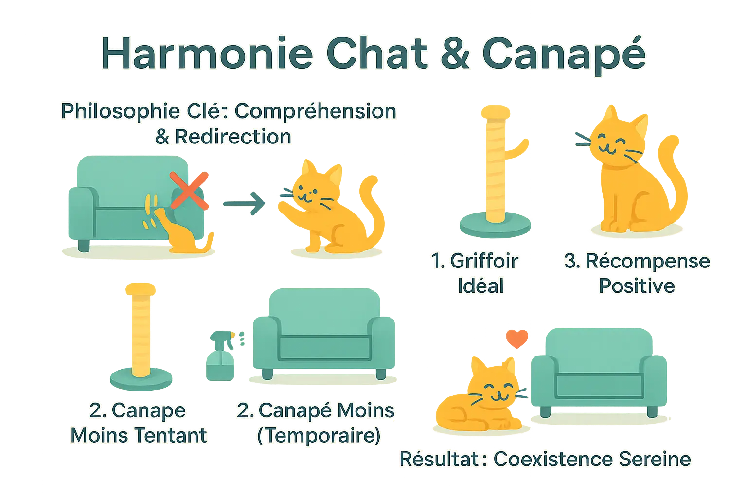 <strong>Chat et canapé en harmonie</strong>