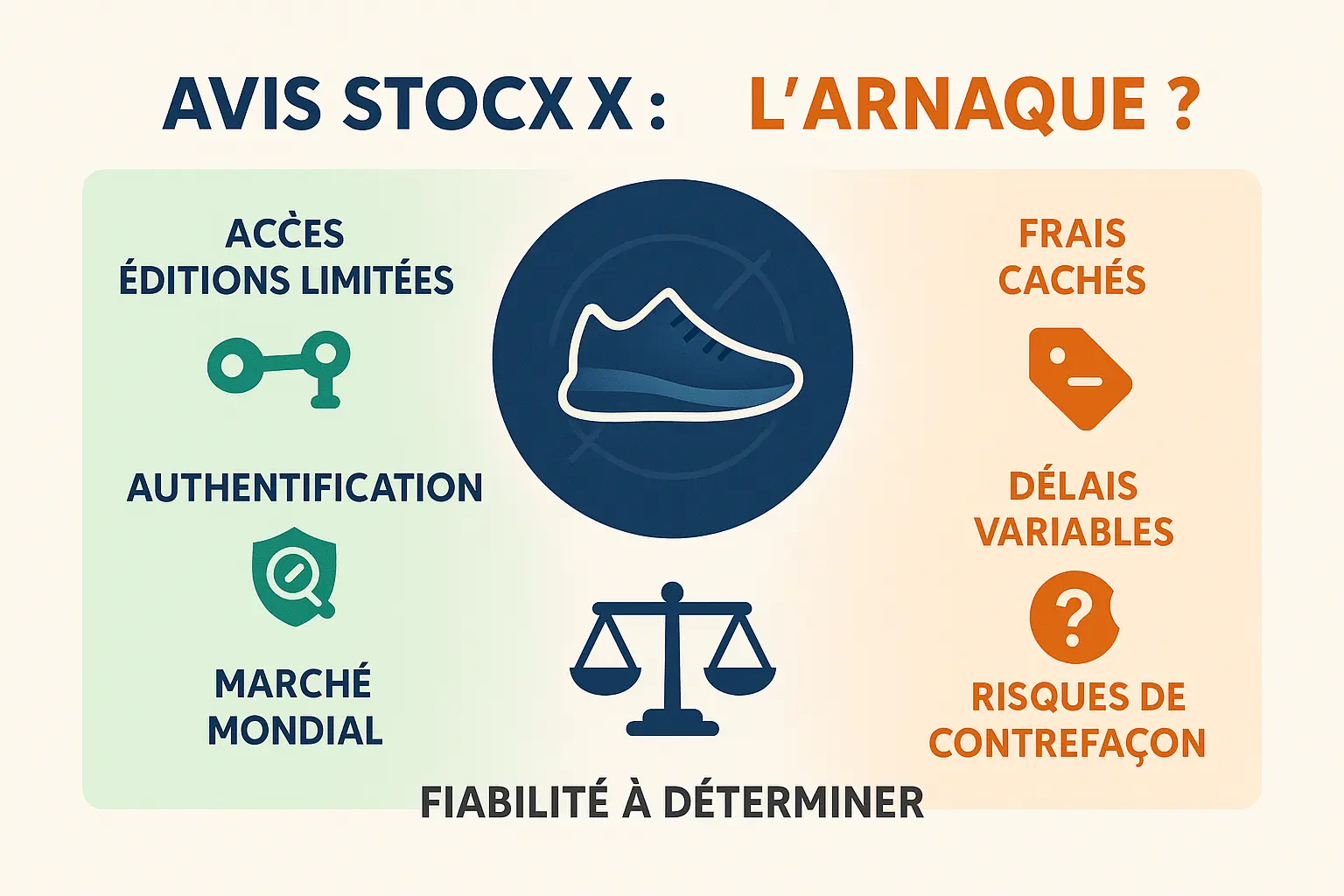 Illustration comparant StockX entre paradis des sneakers et risques potentiels