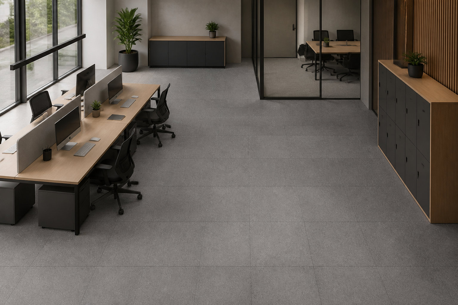Mosaik Contract SL : l'esthétique du béton en dalles plombantes