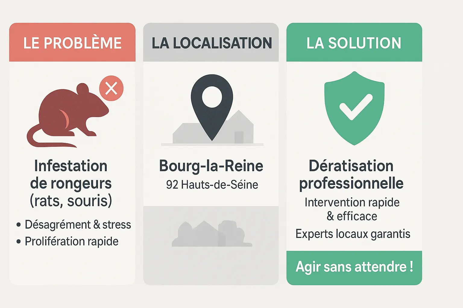 Dératisation professionnelle à Bourg-la-Reine : méthodes sécurisées et efficaces
