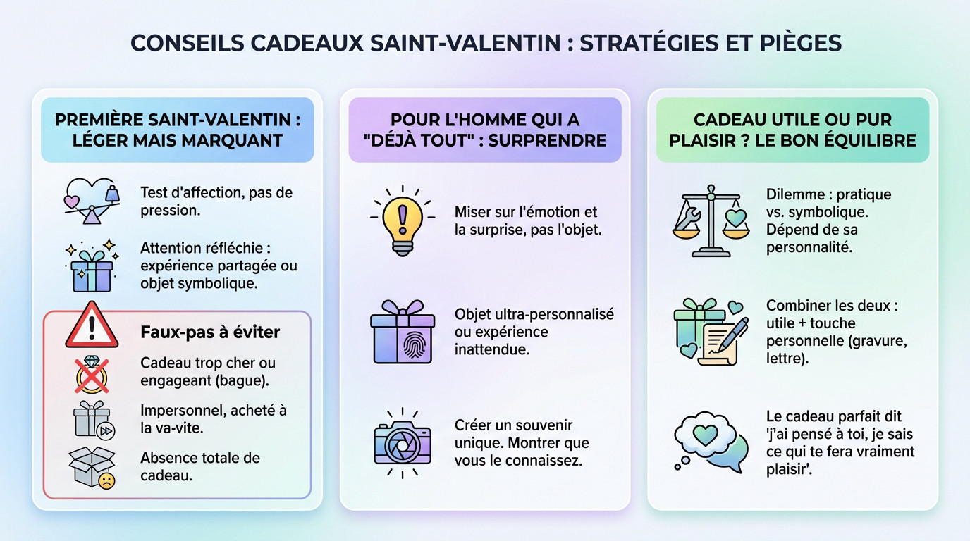 Conseils et pièges à éviter pour choisir le cadeau de Saint-Valentin idéal pour un homme