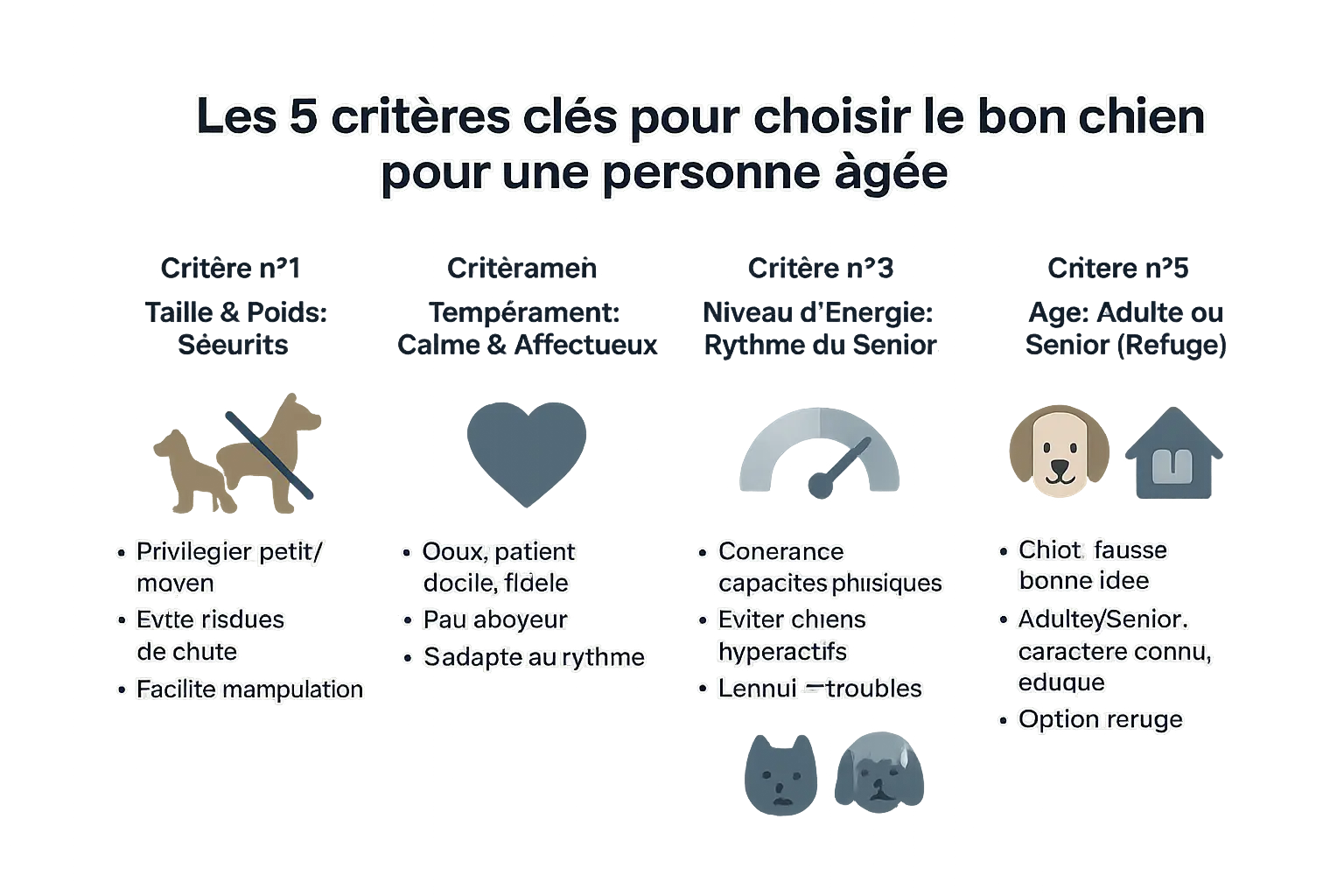 Chiens seniors et personnes âgées en harmonie