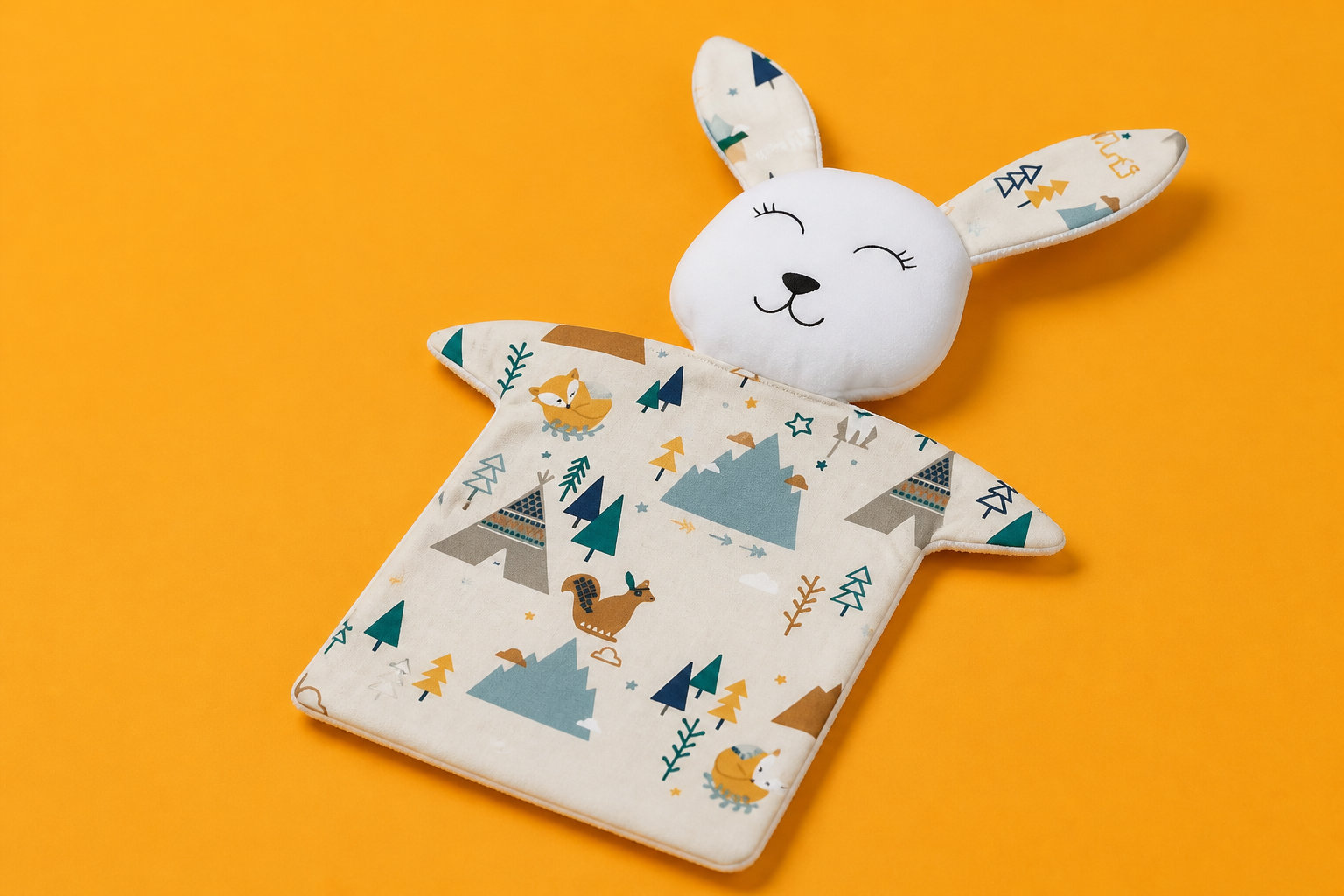 Partir à l'aventure avec le doudou lapin renard