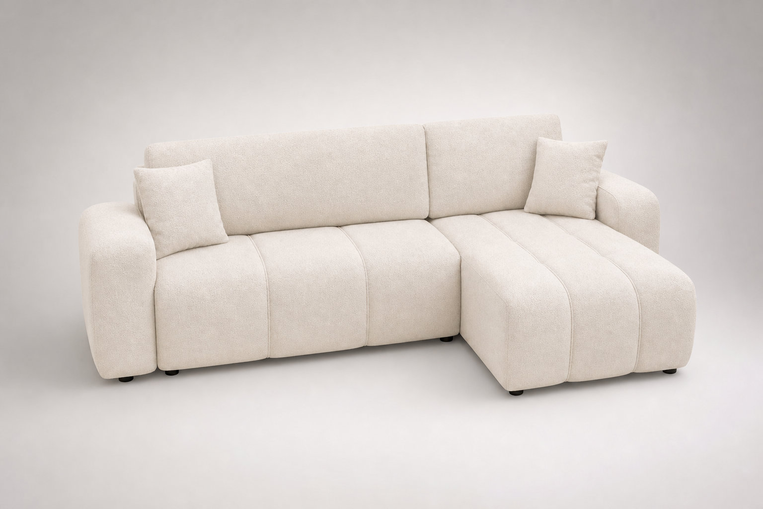 Canapé nuage Nicole beige : une douceur tactile pour vos nuits