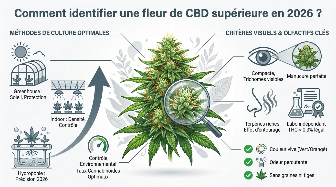 Fleur de CBD premium 2026