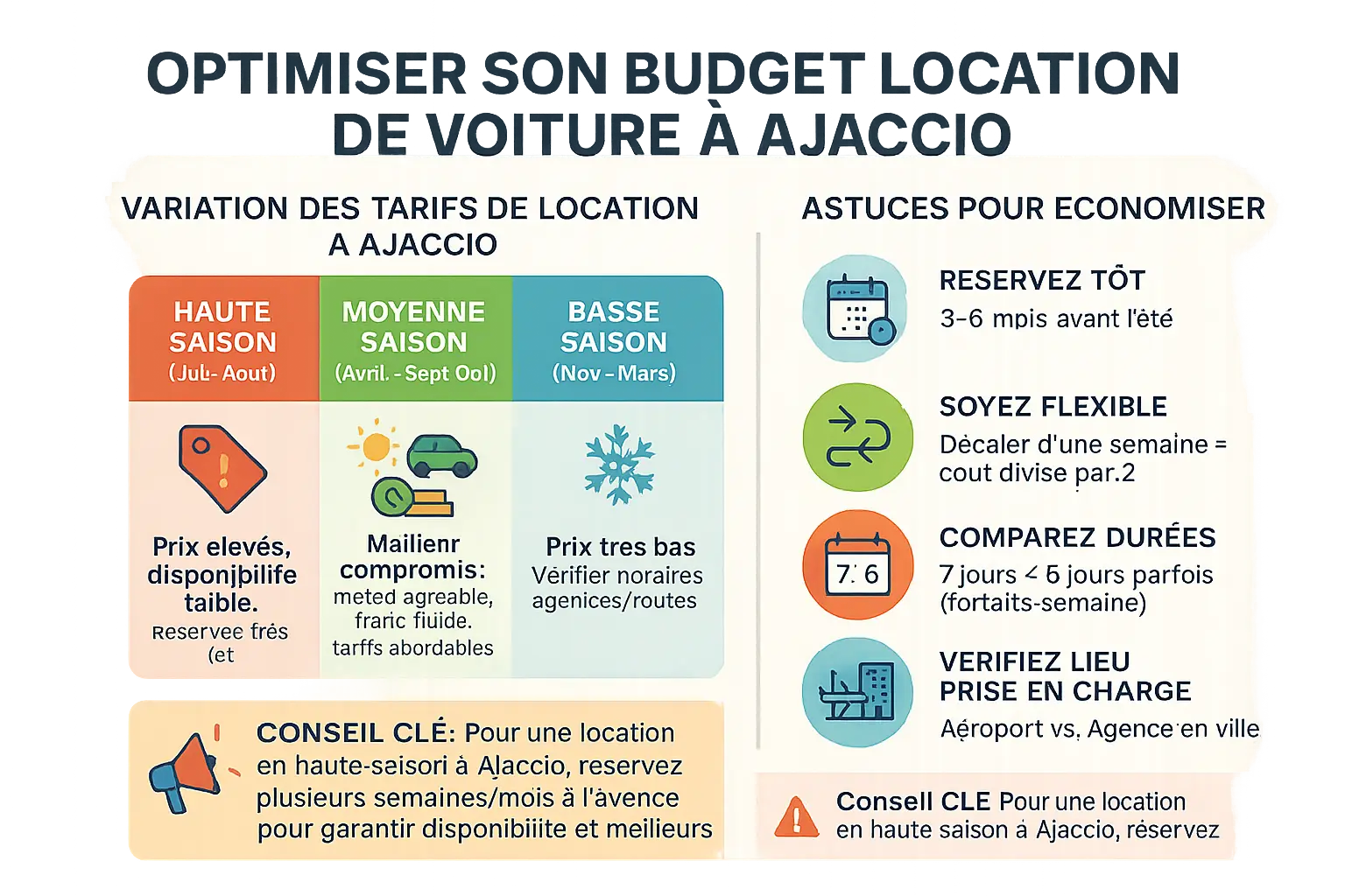 Location de voiture à Ajaccio - Guide pour économiser