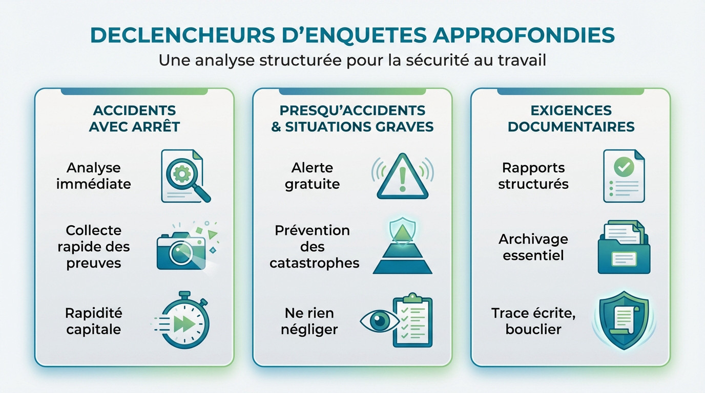 Déclencheurs d'enquête approfondie dans le cadre de la certification MASE