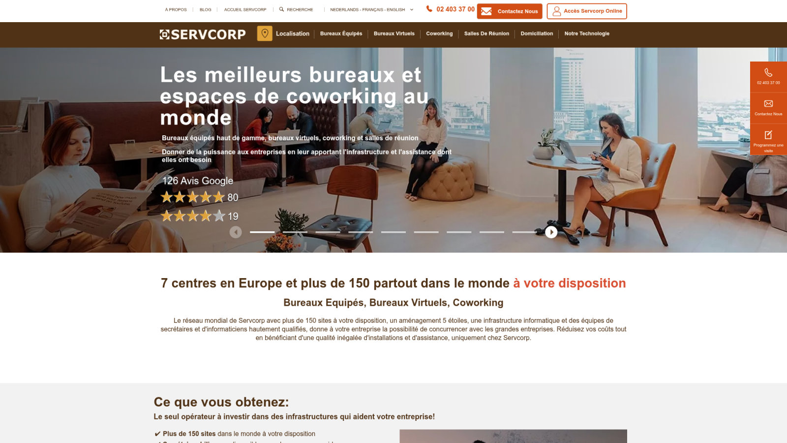 Servcorp Schuman : votre bureau avec vue sur les institutions